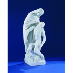 Pieta - 47 cm - "Marbre" Blanc