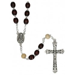 Rosary   Wood Brown / White...