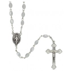 Rosary  Pearl Imitation  White