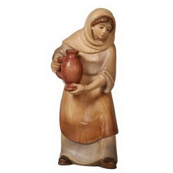 shepherdess with jug: wood...