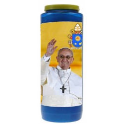 9 days candle / blue / Pope...