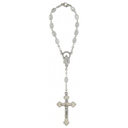Rosary / car Imit pearl  White