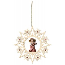 Hanging wood angel with...