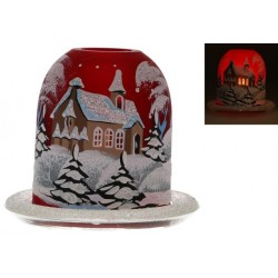 Christmas candle holder red...
