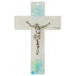 Wall cross turquoize 16 Cm