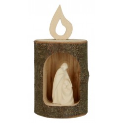 Candle Wood nativity  5cm...