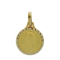 Medal Virgin  12 mm  Golden...