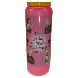9 days candle / pink / Voor...