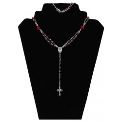 NecklaceRosary Red Crystal...