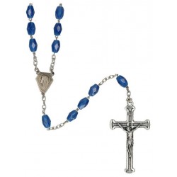Glass rosary Dark Blue