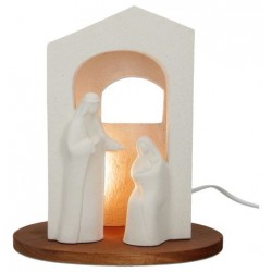 Modern Nativity in ceramic...