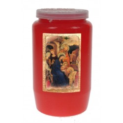 Candle 3 Days / red / Nativity