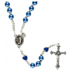 Rosary blue pater blue hart
