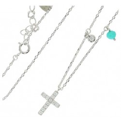 Silver necklace with cross...