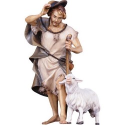 Shepherd with sheep  : Wood...