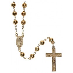 Rosary Plated Gold  6mm...