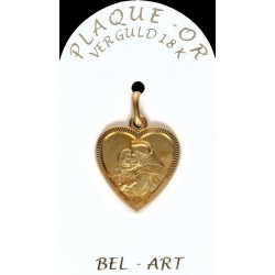 Médaille plaqué-or - St...