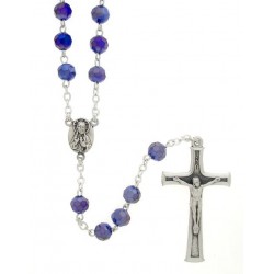 Crystal Rosary  Dark Blue...