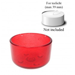 Rood Glas voor Theelicht