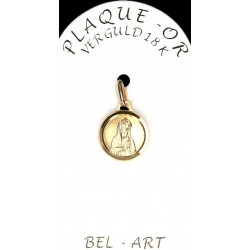 Médaille plaqué-or - Vierge...