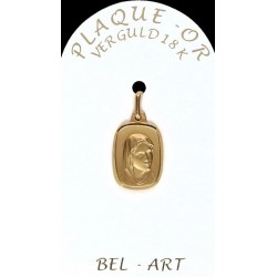 Médaille plaqué-or - Vierge