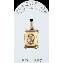 Médaille plaqué-or - Vierge