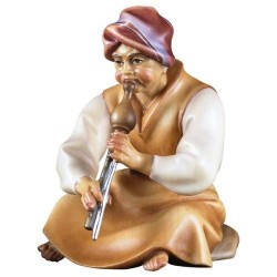 Shepherd Flute Sitting With...