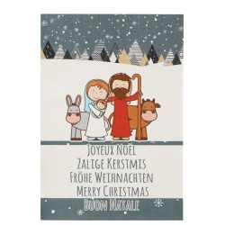 Dubbele Kaart Kerstmis 5 T...