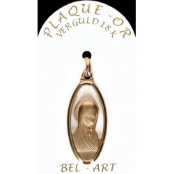 Médaille Plaqué-or Ovale...