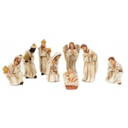 Kerstgroep van 8 figuren -...