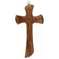 Wall cross 20 cm Olive wood