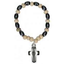 Rosary  Wood and hematite