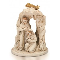 Nativité en albâtre décorée...