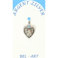 Médaille Argent  Coeur ange...