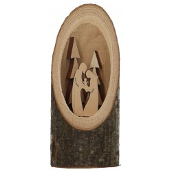 nativity Wooden Rondin In...