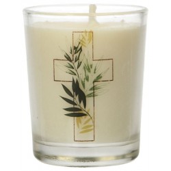 Glass candle 65 x 50 mm for...