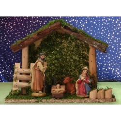 Crèche de Noël : cabane...