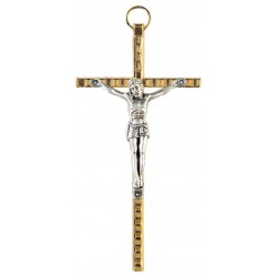 Wall Cross 11 cm  Golden metal