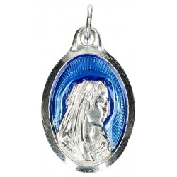 Médaille 25 mm ovale Vierge...