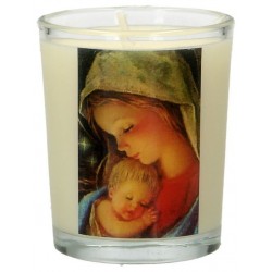 Glass candle 65 x 50 mm...