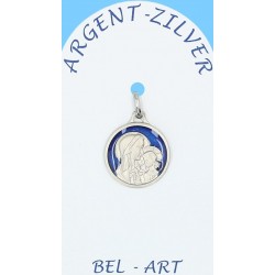 Medaille Zilver email -...