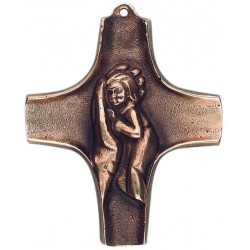 Croix Murale Bronze 10 Cm...