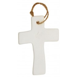 Cross in white porcelain...