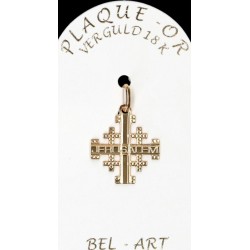 Croix Plaqué-Or Jérusalem -...