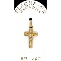 Cross Plated Gold  20 X 12 mm