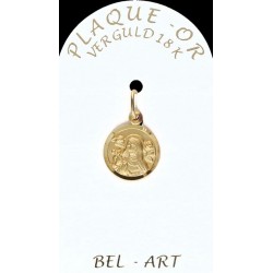 Medal gold plated  St. Rita...