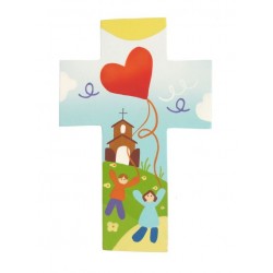 Croix murale 14 cm Enfants...