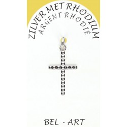 Rhodium Silver Cross  20 X...