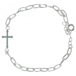Zilver armband met kruis