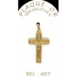 Kruisje plaqué-goud - 22 X...